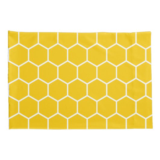 Honeycomb Pattern Kussensloop (Achterkant-Rechts)