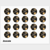 Honeycomb Pattern Ronde Sticker (Vel)