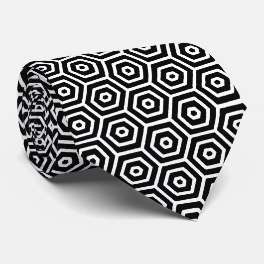 Honeycomb Pattern Stropdas (Opgerold)