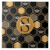 Honeycomb Pattern Tegeltje (Voorkant)