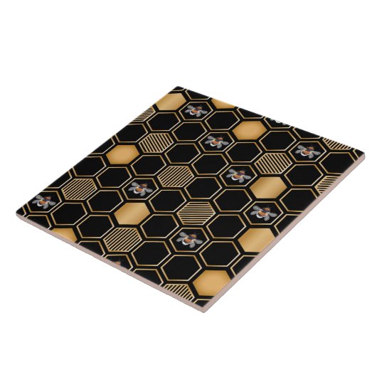 Honeycomb Pattern Tegeltje (Zijkant)