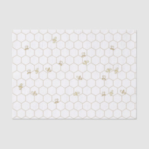 Honeycomb Patterned Tissue Paper met kleine bijen Tissuepapier