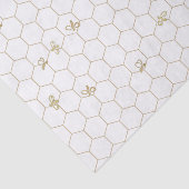 Honeycomb Patterned Tissue Paper met kleine bijen Tissuepapier (Detail)