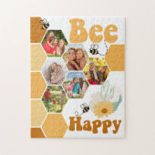 Honeycomb Photo Collage Bee Happy Kinder Legpuzzel (Verticaal)