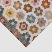 Honeycomb Quilt 1830 katoenkerontkoppeling Tissuepapier (Detail)