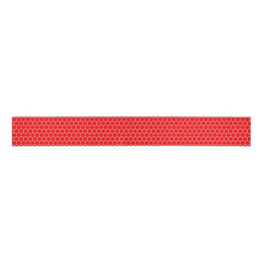 Honeycomb Red Grosgrain Lint (Voorkant)