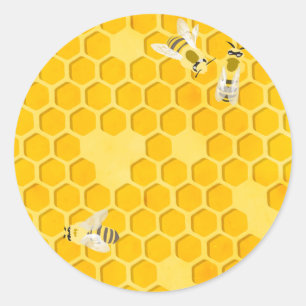 Honeycomb Ronde Sticker