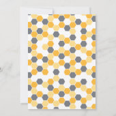 Honeycomb Shower / partijuitnodiging Kaart (Achterkant)