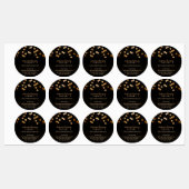 Honeycomb Textured Apiary Jar Black Labels (Vel)