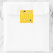 Honeycomb Vierkante Sticker (Tas)