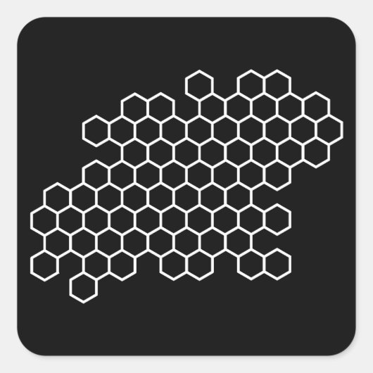 Honeycomb Vierkante Sticker (Voorkant)