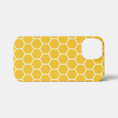 Honeycomb Yellow Phone Case Honey Bee Pattern iPhone Hoesje (Achterkant horizontaal)