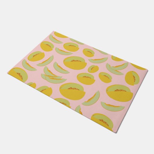 Honeydew Melons Fruit Pattern Deurmat (Schuin)