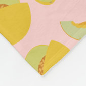 Honeydew Melons Fruit Pattern Fleece Deken (Hoek)