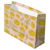 Honeydew Melons Fruit Pattern Groot Cadeauzakje (Voorkant Gekanteld)