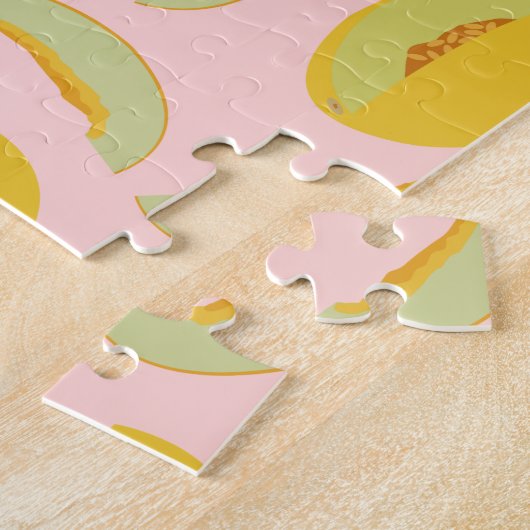 Honeydew Melons Fruit Pattern Legpuzzel (Zijkant)