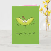 Honeydew Tu M'Aimes ? - Carte de voeux de Valentin (Fleur jaune)