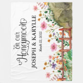 Honeymoon - Aangepaste verpakking voor de Passen g Fleece Deken (Voorkant)