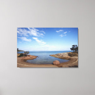 Honeymoon Bay, Coles Bay, Freycinet National Canvas Afdruk