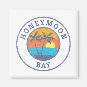 Honeymoon Bay, St. John, USvi Faded Classic Style Magneet