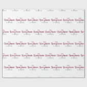 Honeymoon Couple Design Honeymoon Vibes Cadeaupapier (Vlak)