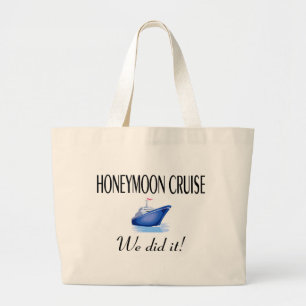 Honeymoon Cruise Grote Tote Bag