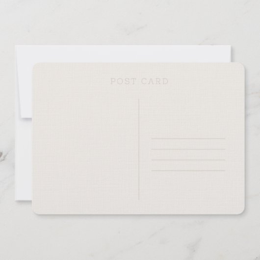 Honeymoon Dank u Briefkaart 5x7, Oahu Ko Olina (Achterkant)