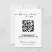 Honeymoon Fonds Met QR Code Kaart (Voorkant)