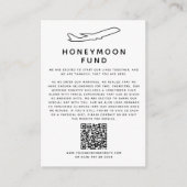 Honeymoon Fund Digital Wedding Registry QR Code Informatiekaartje (Voorkant)