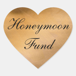 Honeymoon Fund Koper Hart Hart Sticker