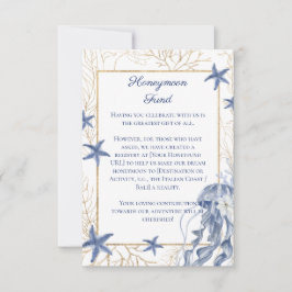 Honeymoon Fund QR Code Insert Card RSVP Kaartje