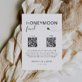 Honeymoon Fund QR Code Sign, Huwelijksreis In Kaart