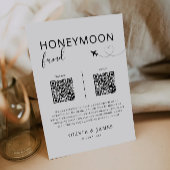 Honeymoon Fund QR Code Sign, Huwelijksreis In Kaart