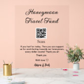 Honeymoon fund scan QR codeadd name  (Mariage)