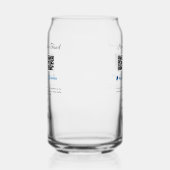 Honeymoon fund venomo paypal donatie Q R paar Blikvorm Glas (Links)