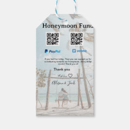 Honeymoon fund venomo paypal donation Q R couple Cadeaulabel