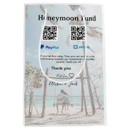Honeymoon fund venomo paypal donation Q R couple Medium Cadeauzakje
