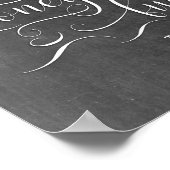 Honeymoon Fund Wedding Sign. Poster (Hoek)