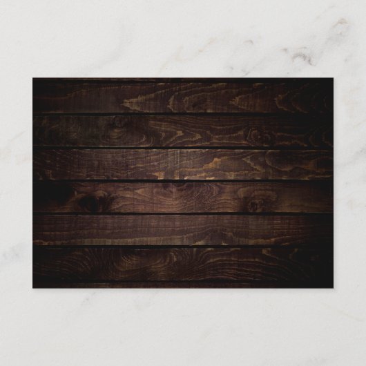 Honeymoon Fund Wens Geld, Moderne Rustieke Bruilof Informatiekaartje (Achterkant)