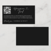 Honeymoon Gift Request Wedding Enclosure Scan Card Visitekaartje (Voorkant / Achterkant)