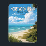 Honeymoon Island State Park Florida Travel Vintage<br><div class="desc">Design vectoriel de Honeymoon Island State Park. Une partie d'une série d'îles-barrières qui scintillent dans le golfe du Mexique au large de la côte ouest de la Floride.</div>