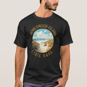 Honeymoon Island State Park Retro noodlijdend T-shirt