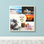 Honeymoon Photo Collage Canvas Afdruk (Insitu (Houten vloer))
