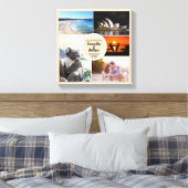 Honeymoon Photo Collage Canvas Afdruk (Insitu (Slaapkamer))