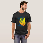 Honeymoon Vibes Beach Palm Tree After Wedding Vaca T-shirt (Voorkant volledig)