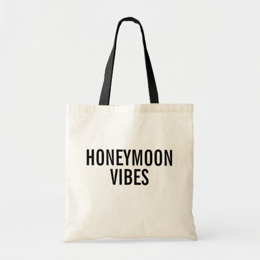 Honeymoon Vibes Canvas tas (Voorkant)