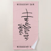 Honeymoon vibes strandlaken (Voorkant)