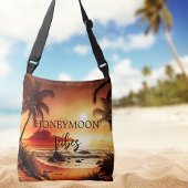 Honeymoon vibes tropisch zonnestrand crossbody tas