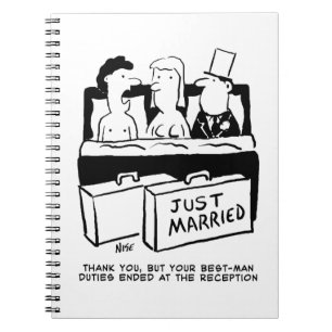 Honeymoon Weddenschap voor Bride & Groom Notitieboek