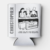 Honeymoon Wedding Night for Bride & Groom Blikjeskoeler (Voorkant)